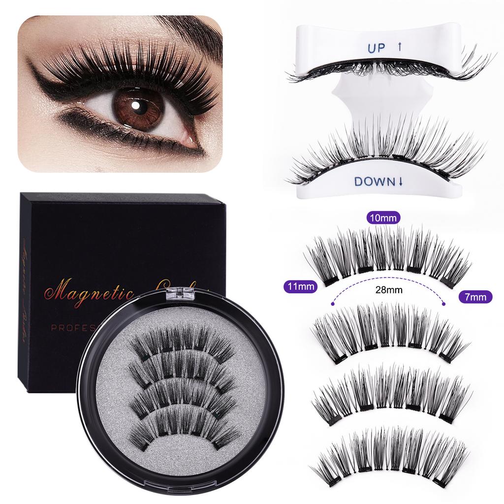 2 Pairs Magnetic Eyelashes - Premium Box Set with Carrying Case