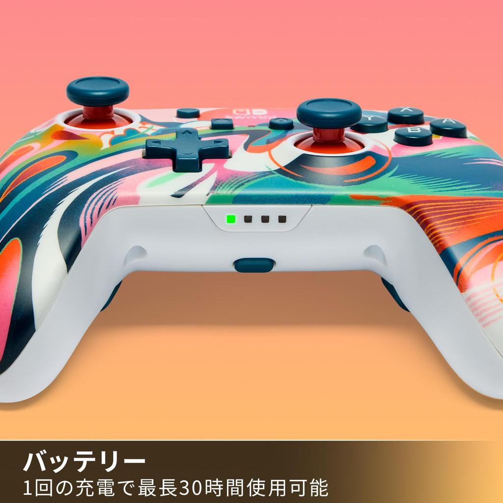 Licensed PowerA Enhanced Wireless Controller for Nintendo Switch Liquid Sunset [Nintendo Product] - [2-Year Warranty] NSGP0351JP-01