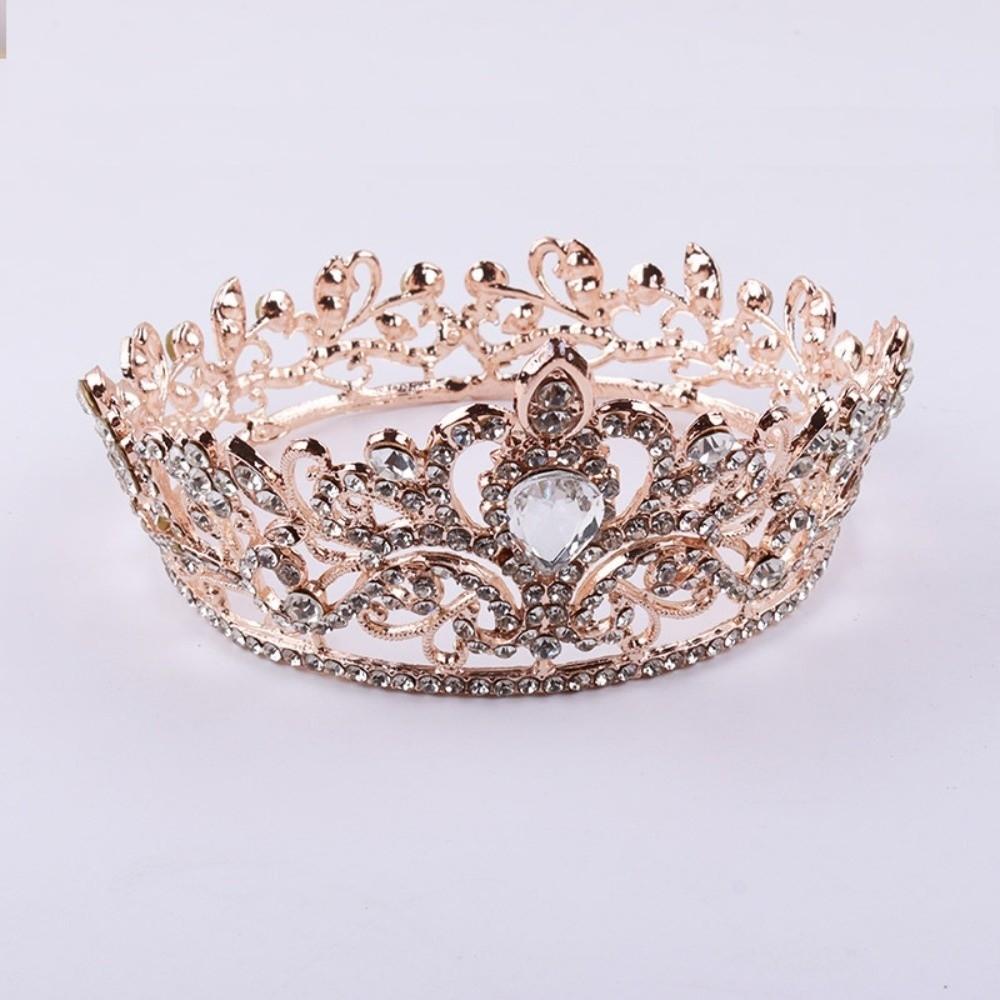 Shiny Queen Tiara Crown Vintage Ancient Greece Tiara Baroque Crown  Hair Jewelry Accessories