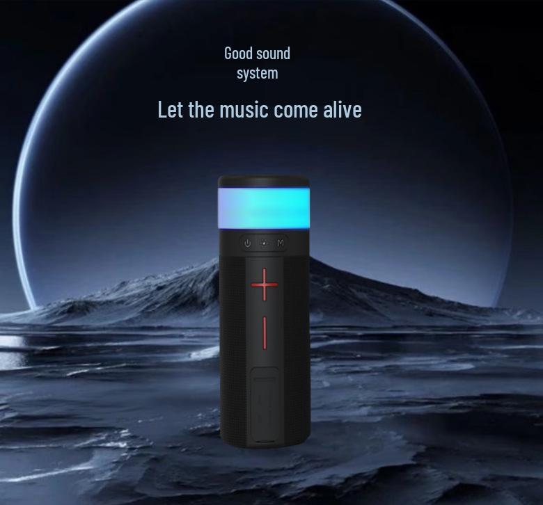 L-43 Bluetooth Speaker: Hi-Fi Sound, Long Battery, Dazzling Lights, Surround Sound, Desktop Voice Calls