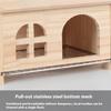 Pullable Bottom Bird House Hammock Nest Easy To Cleaning Creative Solid Wood Parrot House Smooth Edges Bird Breeding Box