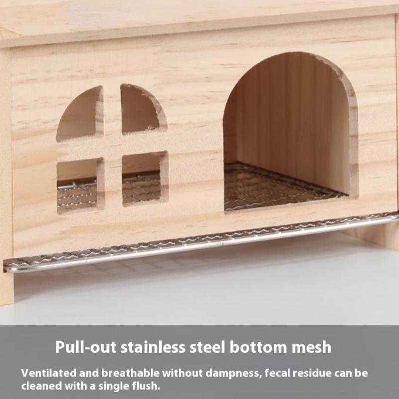 Pullable Bottom Bird House Hammock Nest Easy To Cleaning Creative Solid Wood Parrot House Smooth Edges Bird Breeding Box