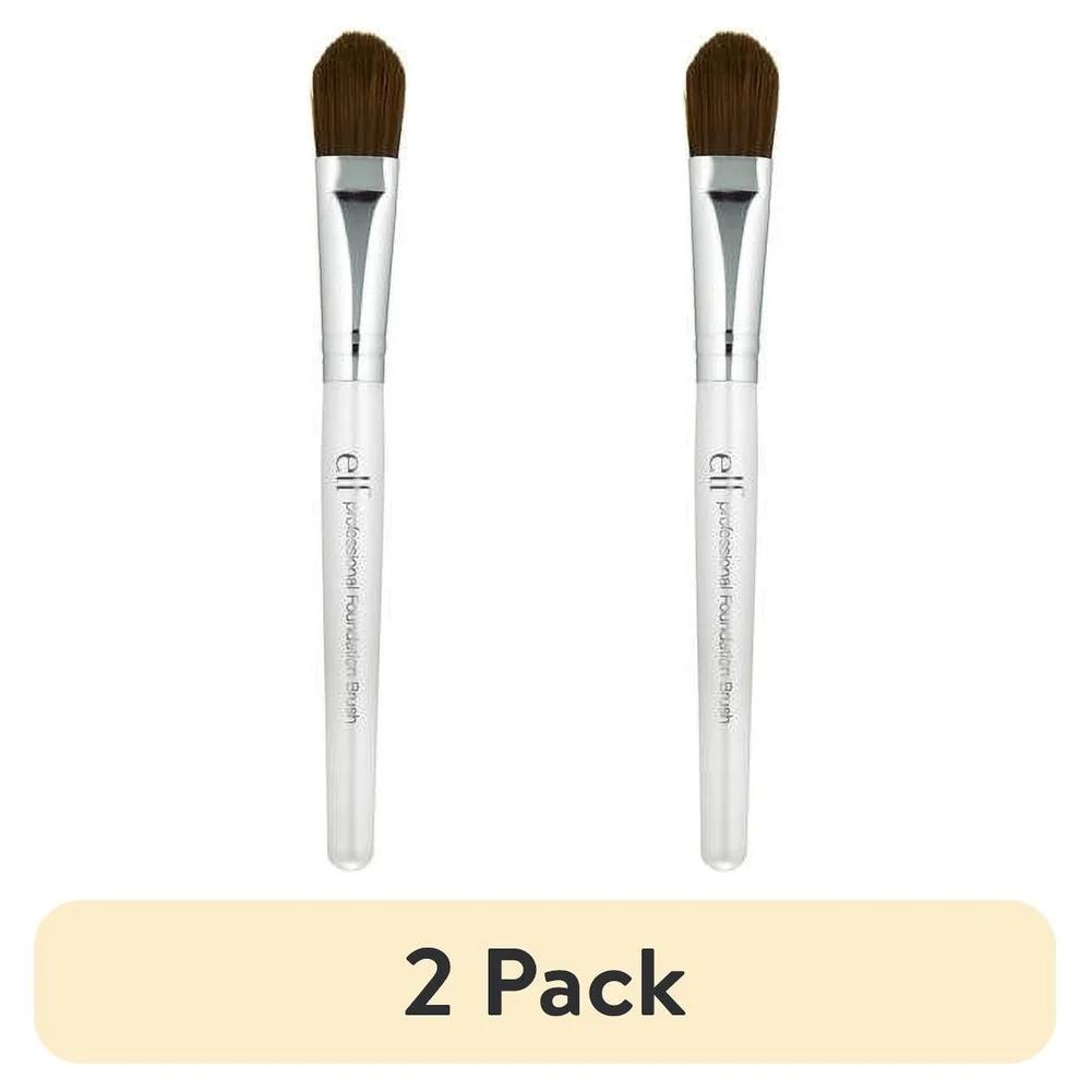 

2 Pack Flawless Finish Foundation Brush Tapered Bristles Synthetic Makeup Tool Vegan Cruelty-Free Smooth Application United States