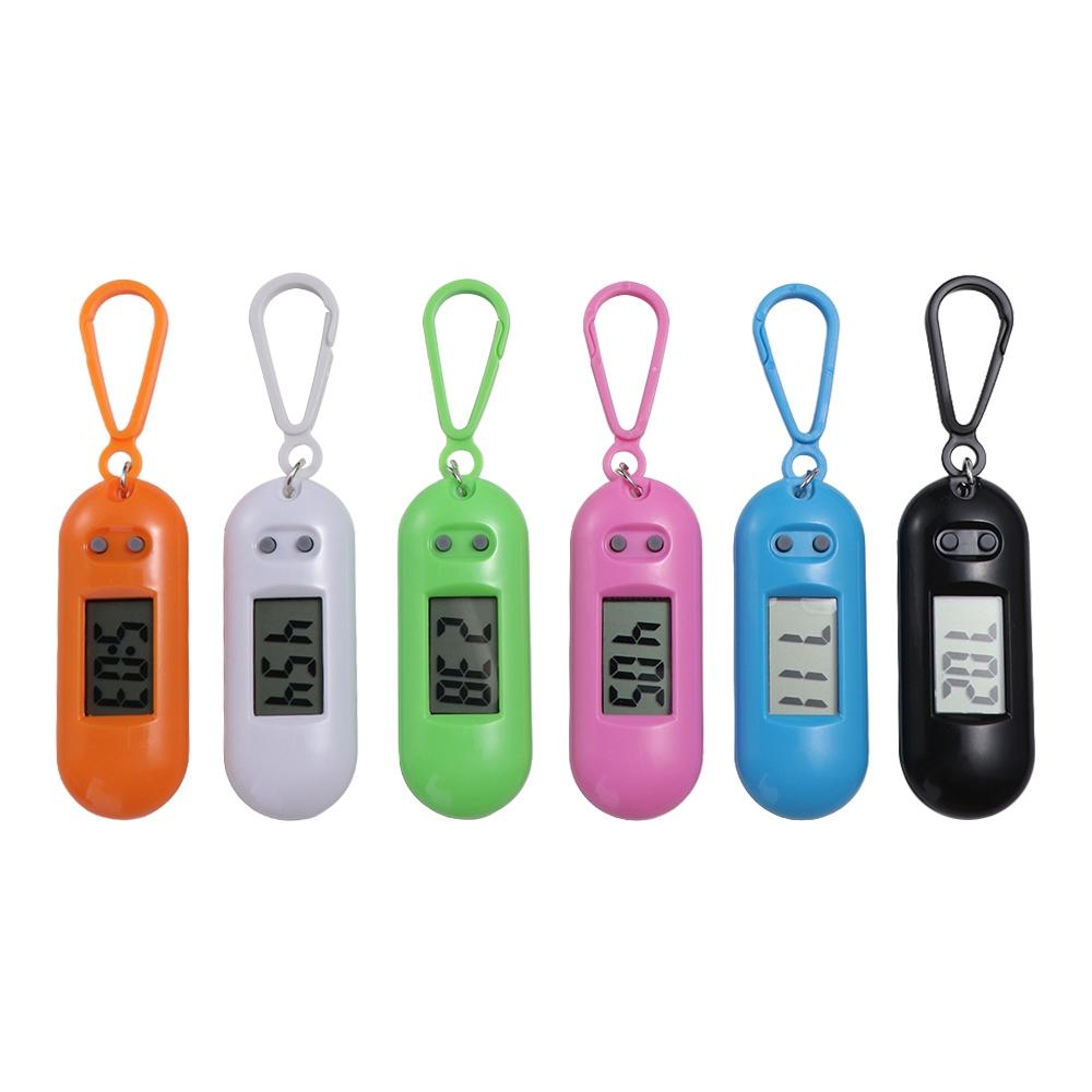 Key Display Digital Electronic Clock Keychain Oval Watch Mini LED Digital Clock  Backpack