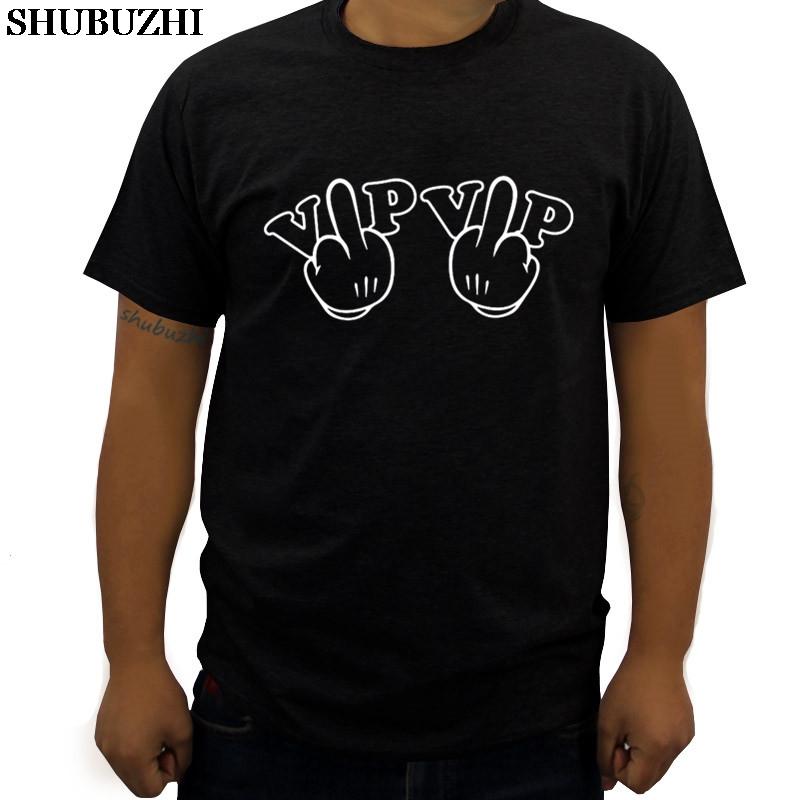 VIP In Middle Finger Mens TShirt Summer Luxury Brand Tshirt New Men 3d Tshirt Black Male Top Tees Drop Shipping