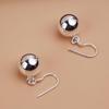 Sterling Silver Ball Bell Earrings for Women - Simple and Trendy Dangle Jewelry Gift