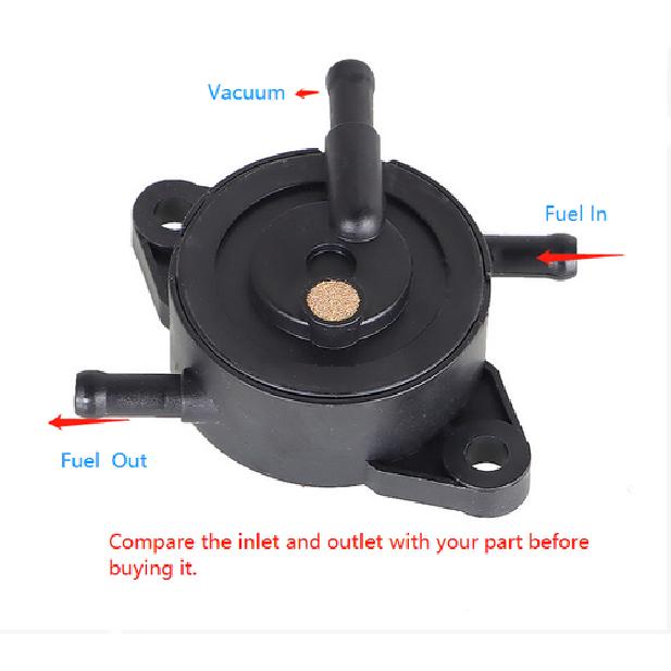 2 Pack Fuel Pump & Filter For Kawasaki 49040-7008 FR541V FR600V FR691V FR651V