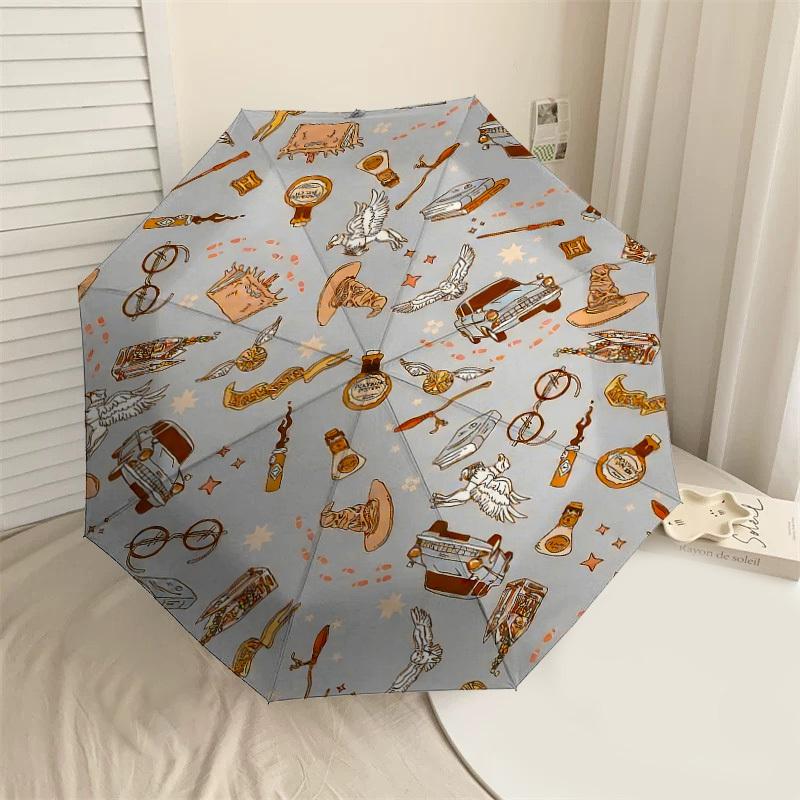 1PC Warner magic wizard Umbrella-8-Rib Reinforced, Automatic Open, Lightweight-A110