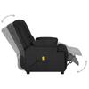Massage Chair Black Microfiber Fabric