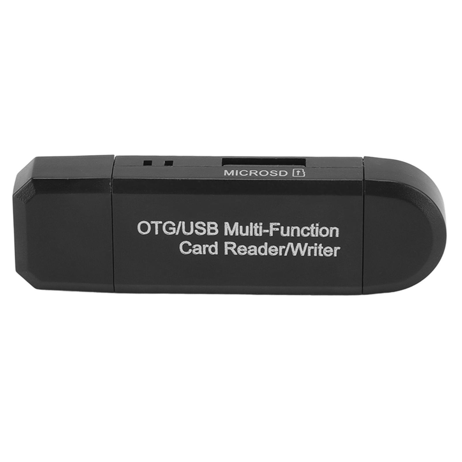 Card Reader USB 2.0 64G 2 in 1 Male Supporting OTG Memory Card Storage Card Reader for Smartphone Computer