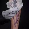 Kit Profesional Gel&Hârtie pentru Transfer Tatuaje Gel pentru Șablon Tatuaj cu Durată Lungă Hârtie Termică Instrument Smooth Easy pentru Design Tatuaje Artă pe Piele