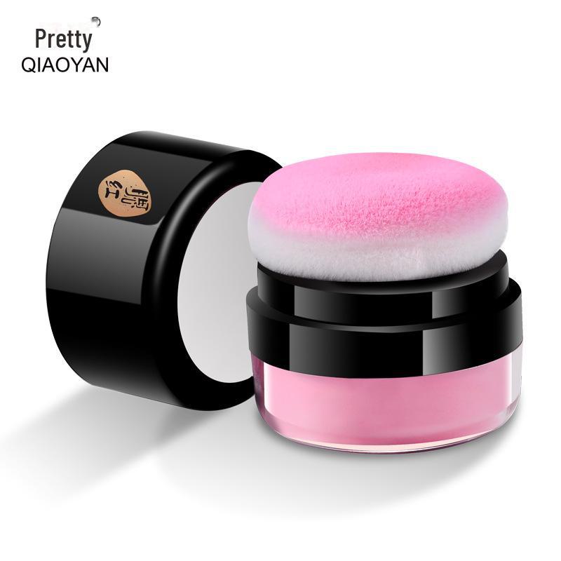 Qiaoyan Skin-Friendly Air Cushion Blush e pó de contorno