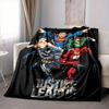 1 Stück Justice League Decke Polyesterfaser, Ganzjahreskomfort für Sofa, Bett, Büro, Auto, Camping, Ideale Heimdekoration & Geschenk, Bürokomfort