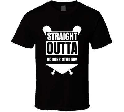 Straight Outta Dodger Stadium Los Angeles Baseball Fan T Shirt