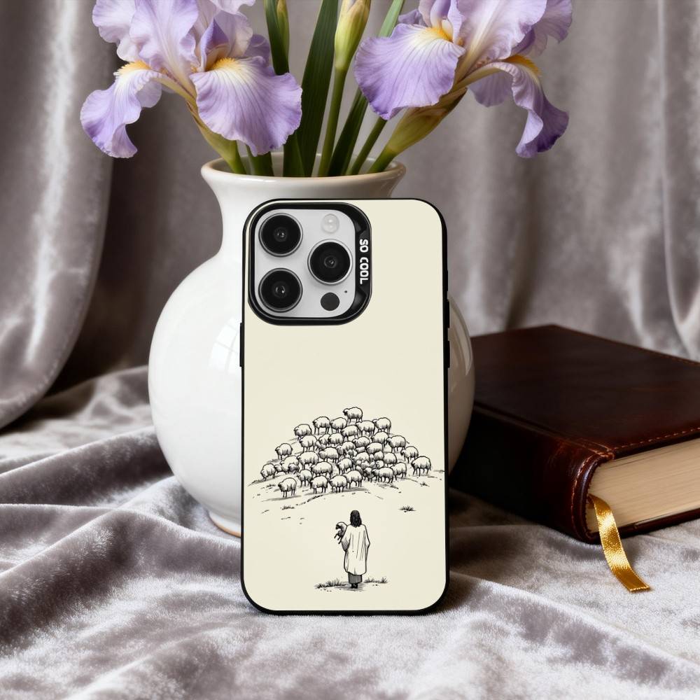 

C-Christian A-Art Phone Case For iPhone17,16,15,14,13,12,11 Plus,Pro Max Candy Silver Plated Inside Cover iPhone14Plus