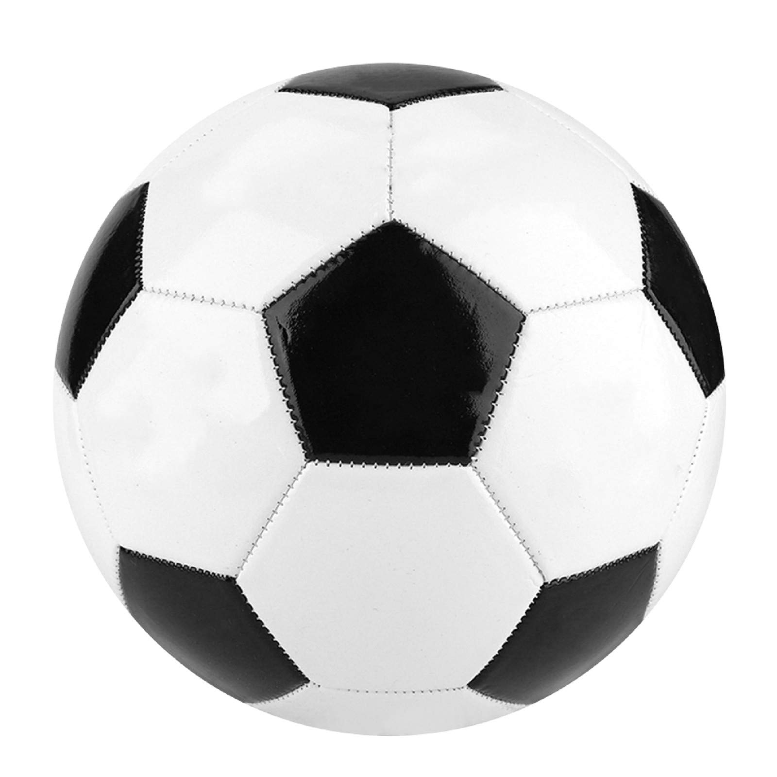 

Wallfire Size 4 Soccer Certified for Elementary School Inflatable Perfect for Elementary School and Junior High School Practice and Black and White