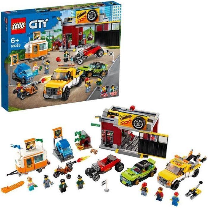 Lego® City 60258 L'officina di tuning, garage per macchinine, idea regalo e giocattolo camion per bambini dai 6 anni in su chiaro