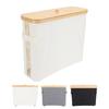Toilet Paper Storage Basket with Lid Handle Foldable Standing Easy Assembly Toilet Paper Container B