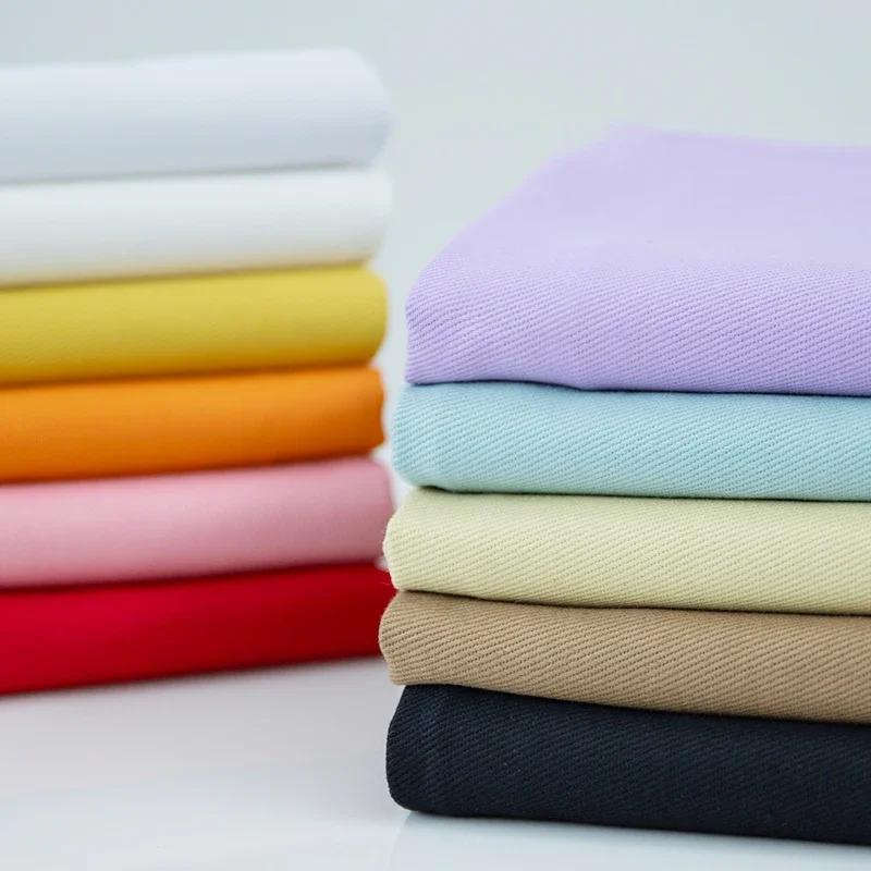 100%Pure Cotton Denim Color Non-stretch Twill ThickeningFabric Autumn and Winter Jacket Pants DIY Clothing Design Sewing Fabric