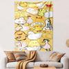 Cute Cartoon Ducks and Chicks Pattern Patterned Tapestry Home Decor, Suitable for Bedroom and Living Room, Gift