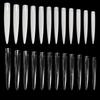 Manicure Nail Tips Collection 12pcs Clear False Nails for Creative Manicure Adapts To Any Nail Shape Easy Application