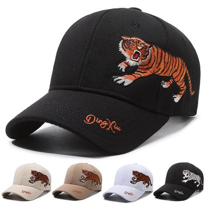 Cap Herren Frühling Herbst Bestickte Tiger Baseball Cap Herren Outdoor Cap