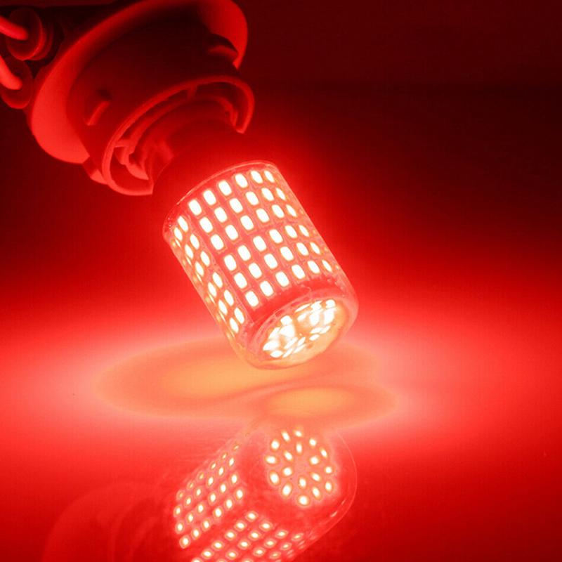 1Pc 1157 Led Red Canbus 3014 144-Smd Car Turn Signal Brake Light No Flash