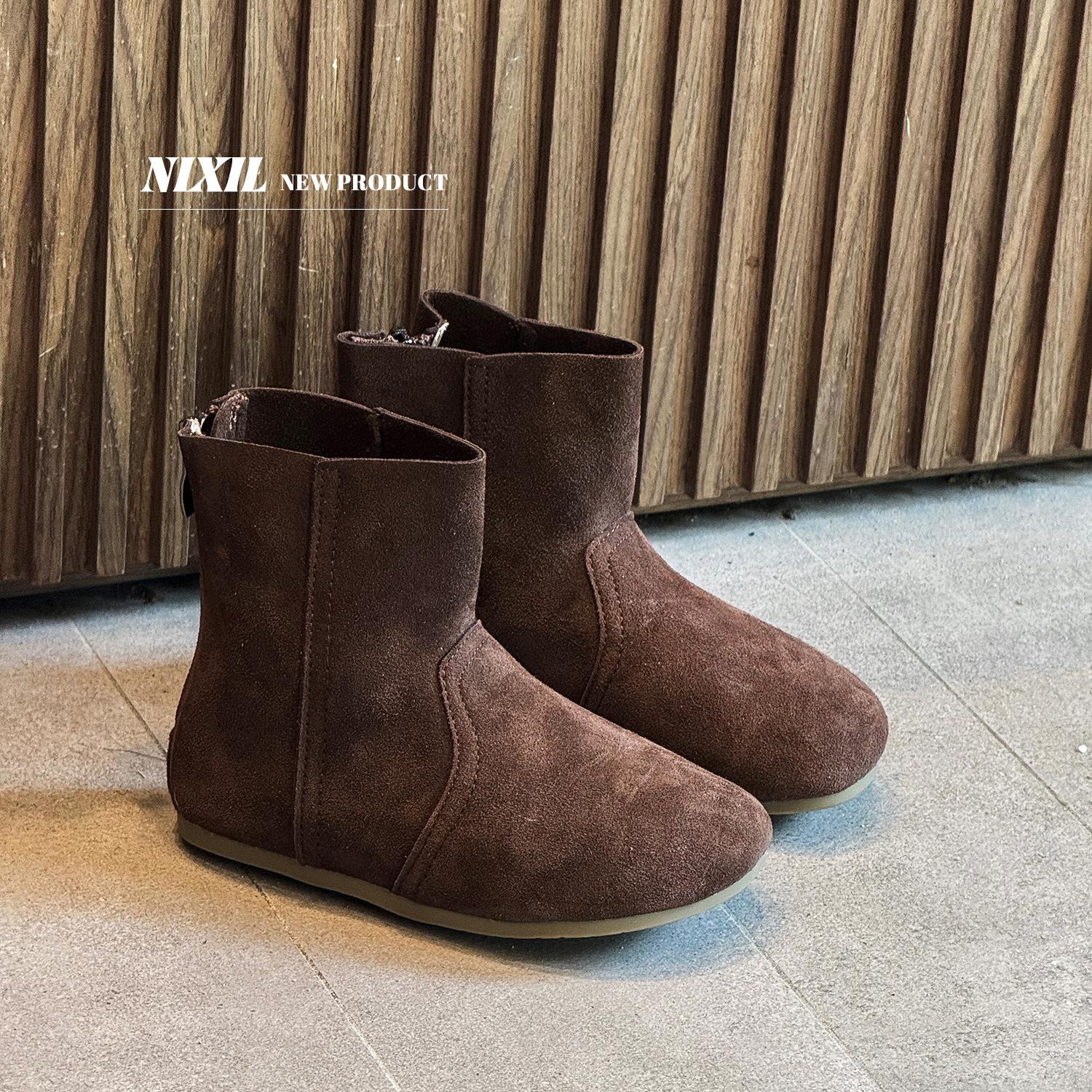 

2025 autumn new children s boots fashion versatile British style girls short boots Korean version of girls single boots leather boots Size 23-25 3 pairs of starting batch