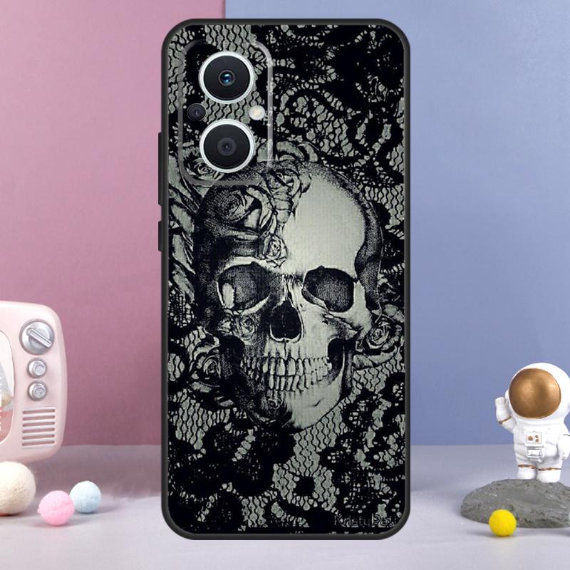 Gothic Skull Funda For OPPO Reno 12 F 11F 13F 14F 10 11 13 14 Pro 7 8 Lite OPPO Find X9 X6 X5 X8 Pro Case