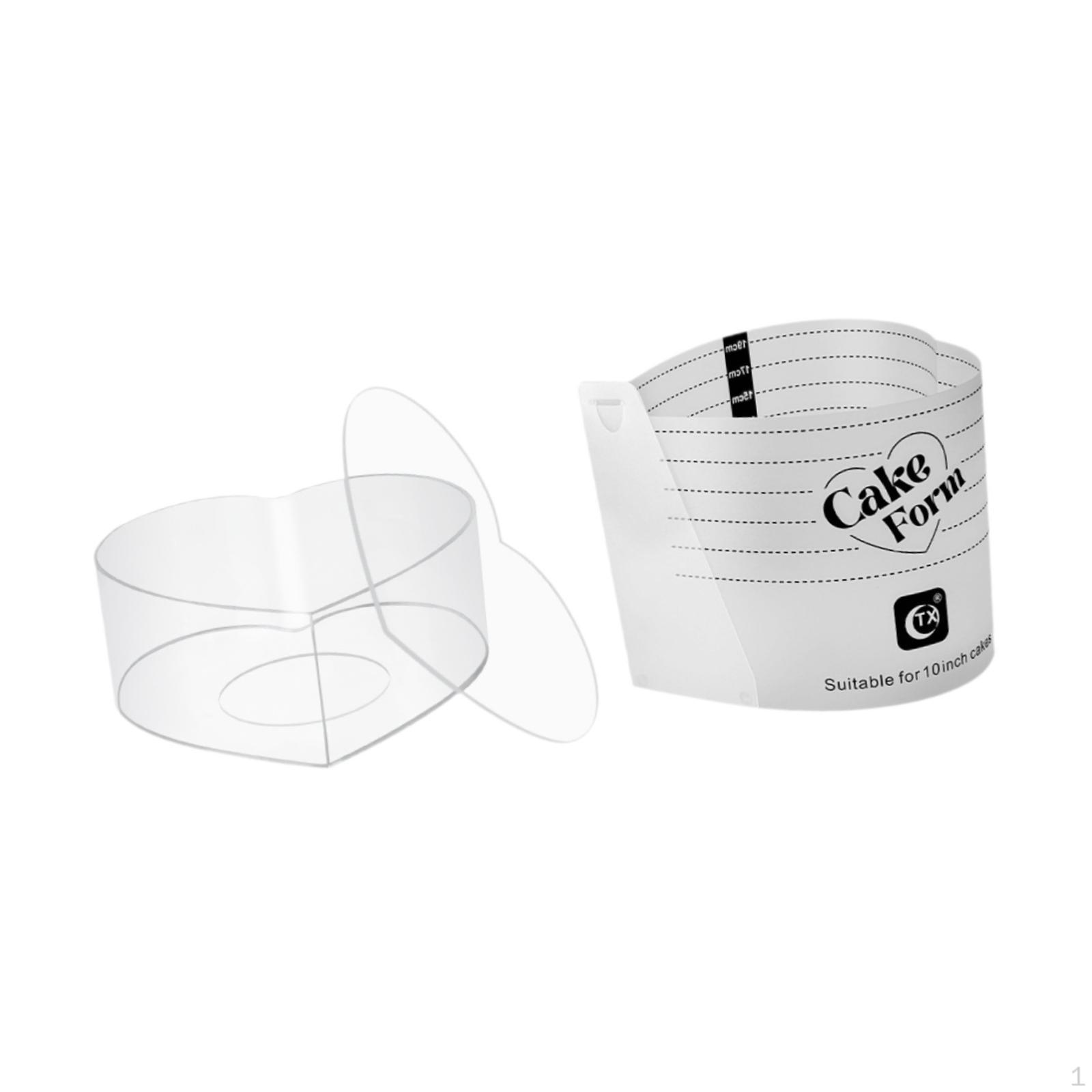 

Основа для торта в форме сердца, акриловое муссовое кольцо для пекарни, ресторана, кухни 10inch