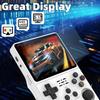 R36S Retro kapesní herní konzole s IPS 640x480 HD přenosnou kapesní videoherní konzolí pro Linux Bílý 3,5palcový displej, Systém, (64 GB)