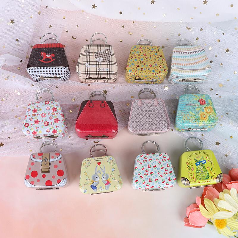 Nice Blue Metal Handbag Bag Trunk Box for 1//6 Dolls