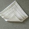 Customized Cotton-Linen Washed Fabric Napkins with Corner Cut-Out Embroidery