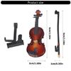 Dollhouses Violin and Stand Set Supplies for Garden, Office Display Music Instrument Party Decors