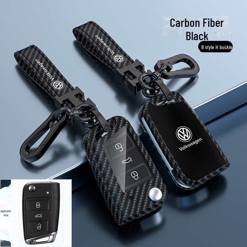Kryt klíče Volkswagen Lavida pro 24 modelů - Sagitar, Tanyue, Tiguan, Bora a další - Skořepina s přezkou na tašku do auta - Chraňte své klíče stylově.