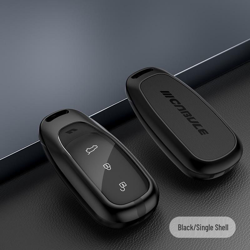 2020 Ideal One Key Case: Premium Metal & Leather, Full Coverage, Easy Install, No Screws.