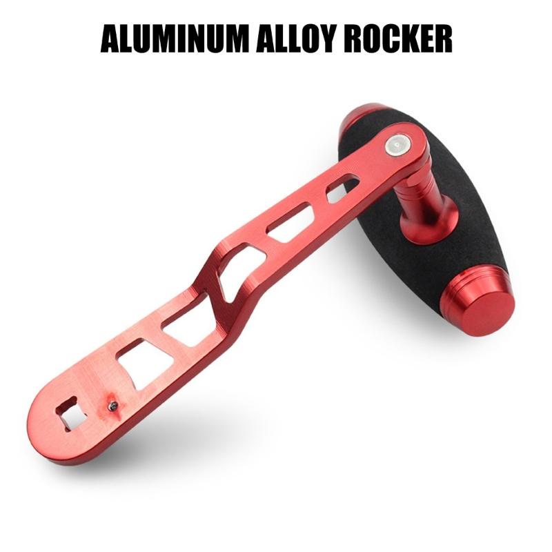 Aluminum Alloy Fishing Reel Rocker Arm Grip Baitcasting Reel Power Handle Replacement Single Fishing Reel Handle