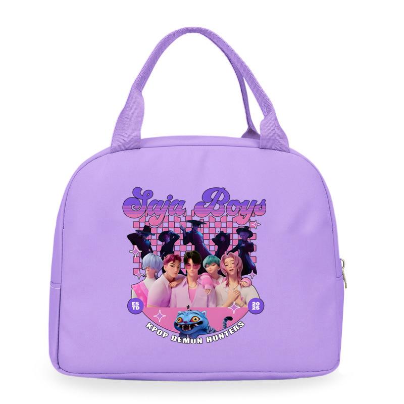 Cartoon Animation Academy Meal Bag Student Thermal Insulation Lunch Box Bag Office Workers Handheld Bento Bag