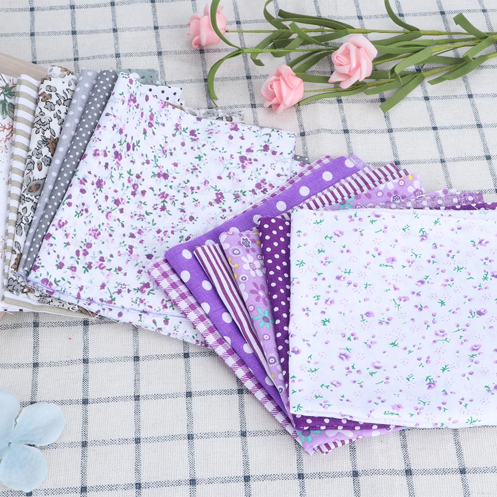 25x25cm 14Pcs Various Beautiful Printed Pattern Cotton Cloth Sewing Fabric DIY Material