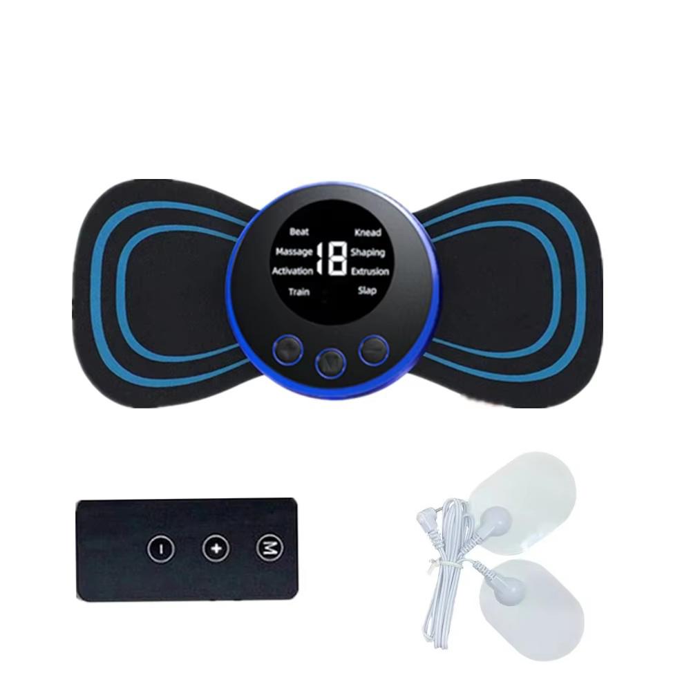 Ems Electric Pulse Neck Massager With 8 Massage Modes, 19 Levels Of Intensity, Deep Relaxation Massage Pads