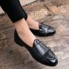 Men's Polished Small Leather Shoes Doudou Shoes Foreign Trade Spring and Autumn New British Style Business Casual Leather Shoes Men's Retro Men's Shoe