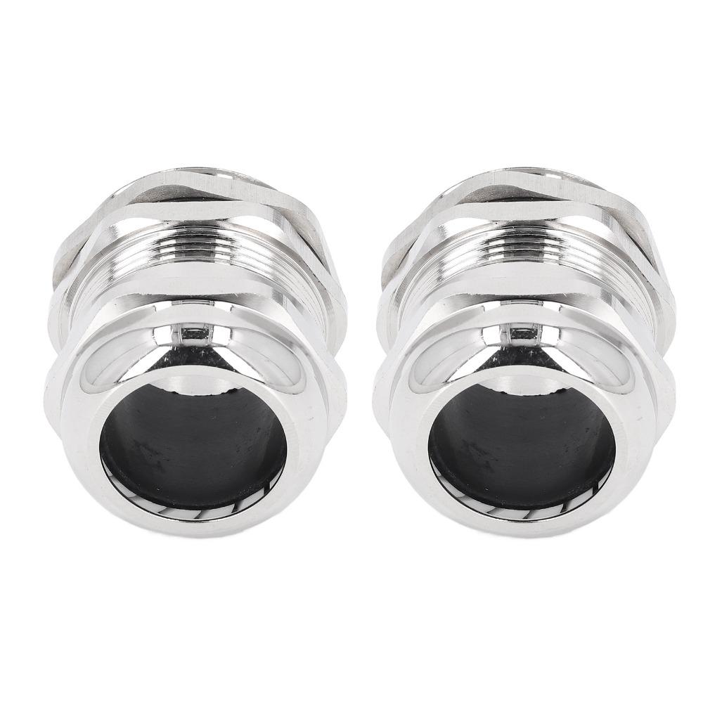 2PCS M32 Cable Gland Adjustable Design Wire Connector Durable Electrical Cable Glands  Outdoor Use
