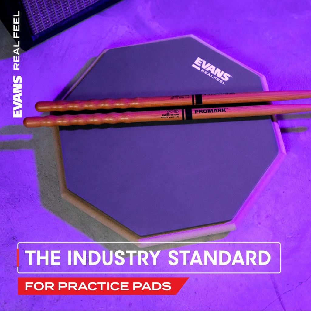 EVANS RealFeel Folding Bass Pedal Practice Pad RFBASS (for bass drum pedals) [Official Japanese Product]