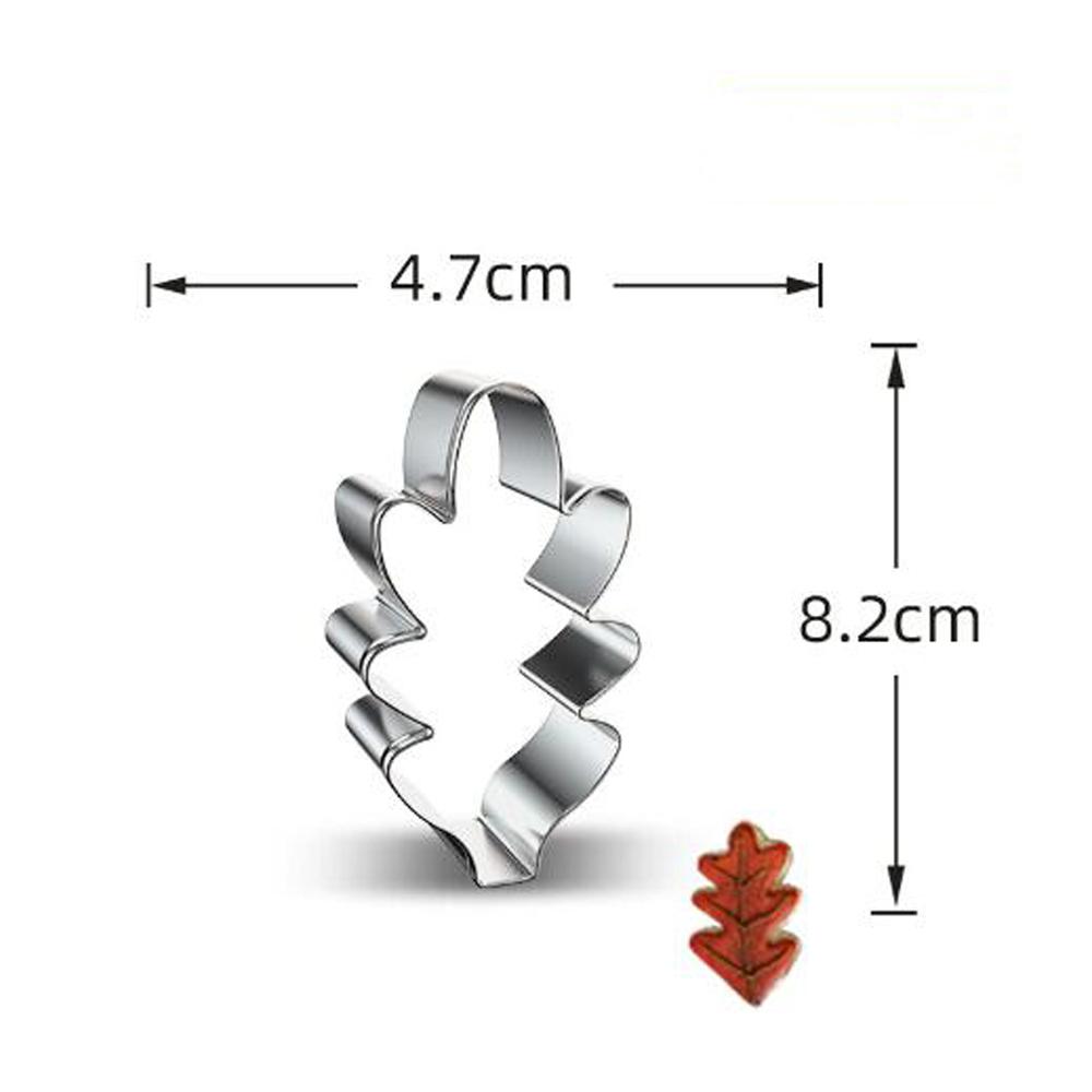 1pcs Tree Leaves Moldes Metal Stainless Steel Cookie Cutters Reposteria Patisserie Biscuit Pastry Shop Fondant Cake Decor Tools