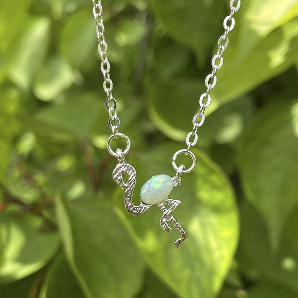 Fashionable Geometric Alloy Pendant Necklace With Stunning Flamingo And Lightning Designs