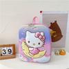 Elsa 3d Cartoon Hard Shell Double Shoulder Backpack Unicorn Schoolbag Waterproof