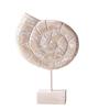 Figura de Madera Hecha a Mano Estilo Náutico de Playa Estrella de Mar/Caracola/Caballito de Mar Estatua de Mesa sobre Soporte para Hogar Casa del Lago Decoración Costera del Océano