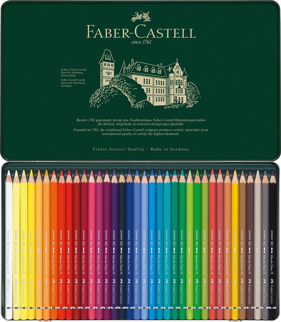 Albrecht Dura Watercolor 36 117536 Japanese Faber-Castell Pencils, Colors, Tin, [Official Product]