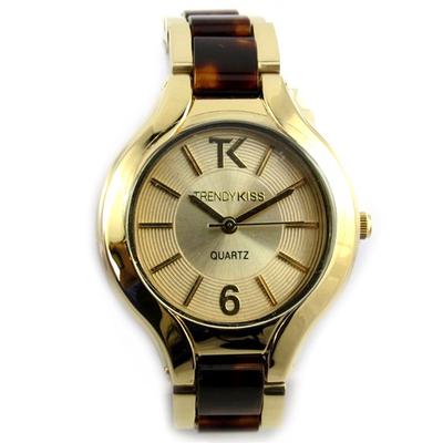 [N2447] - Women's Watch 'Trendy' Golden Brown