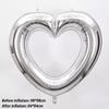 40-Inch Large Hollowed-Out Heart-Shaped Foil Balloons Are Suitable For Valentine'S Day And Weddings